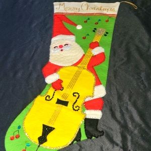 COPY - Vintage 1970s Christmas Stockings Crewel Stitchery